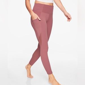 Athleta Saluation 7/8 Leggings Mauve- Size S